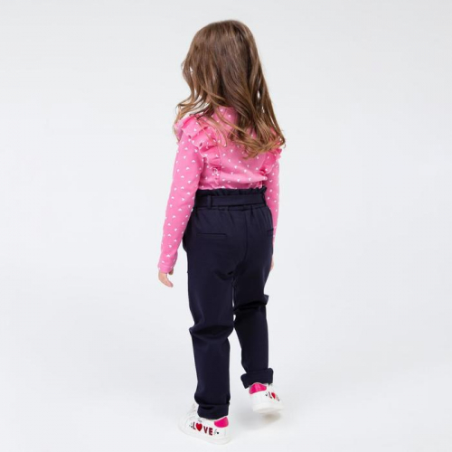 Школьные брюки для девочки, цвет синий, рост 116 см