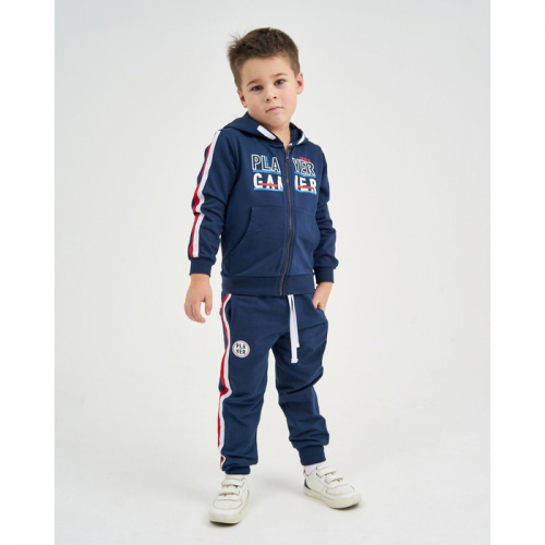 Комплект для мальчика (джемпер, брюки), цвет синий, рост 98 см