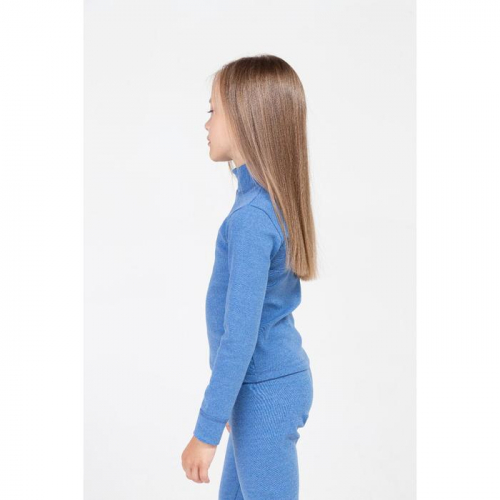 Термобельё для девочки (водолазка,брюки), цвет синий, рост 128 см (34)