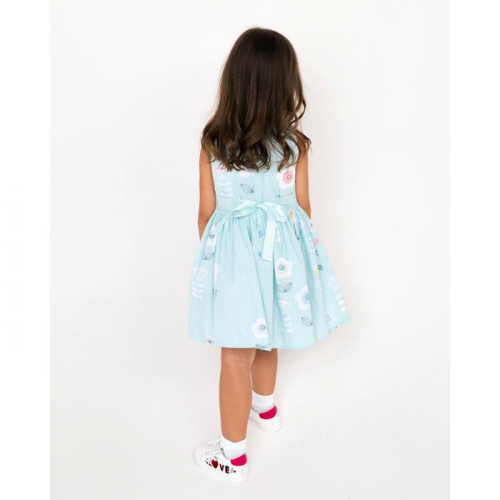 Платье для девочки, цвет бирюзовый, рост 98 см