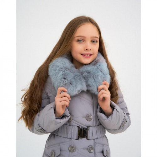 Пальто для девочки, цвет серый, рост 134 см