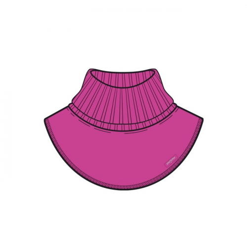 Воротник-манишка для девочки, размер 50-52, цвет фуксия