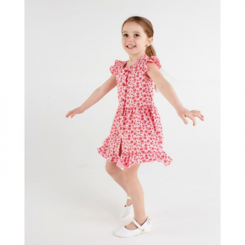 Платье для девочки «Земляничка», цвет розовый, рост 104 см