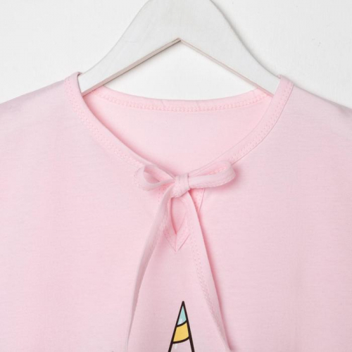Сорочка для девочки «Зефирка», цвет розовый, рост 110 см