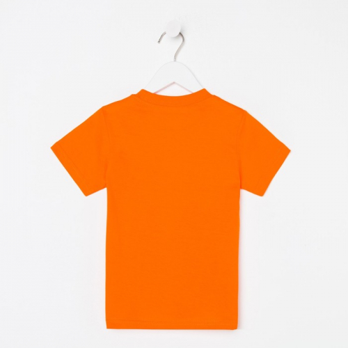 Футболка для мальчика, цвет оранжевый, рост 98 см