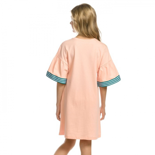 Платье для девочки, рост 116 см, цвет персиковый