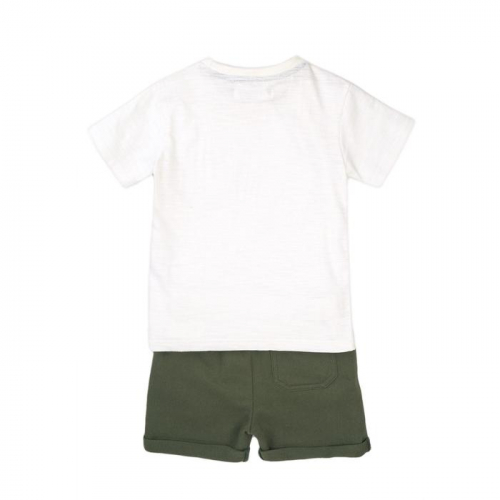 Комплект для мальчика(футболка и шорты), размер 4-5 года, цвет хаки