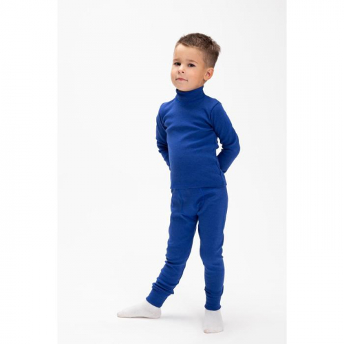 Термобельё для мальчика (водолазка,кальсоны), цвет тёмно-синий, рост 140 см (38)
