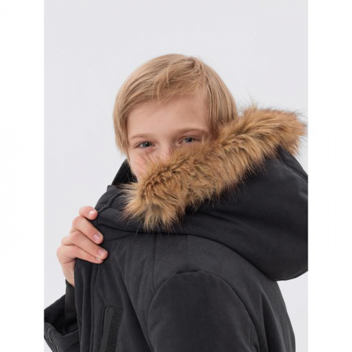 Куртка для мальчика, рост 158 см, цвет чёрный