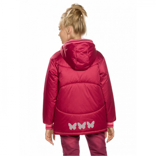 Куртка для девочек, рост 122 см, цвет малиновый