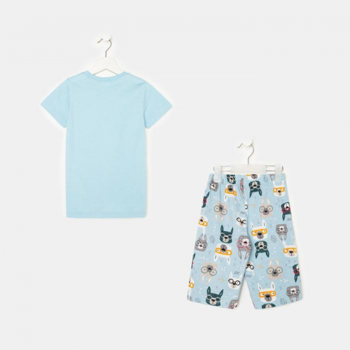 Пижама для мальчика, цвет голубой, рост 104 см (4)