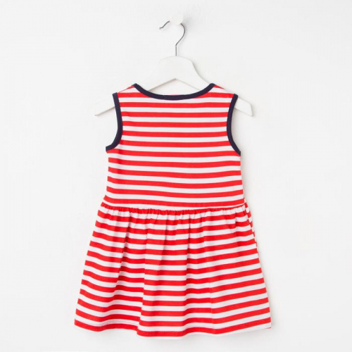 Платье для девочек, цвет красный, рост 98 см (3 года)