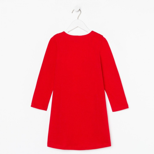 Платье для девочки, цвет красный, рост 104