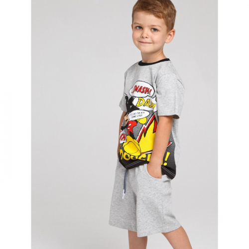 Комплект с принтом Disney для мальчика: футболка и шорты, рост 104 см