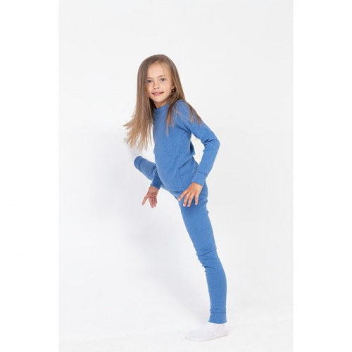 Термобельё для девочки (джемпер,брюки), цвет синий, рост 128 см (34)