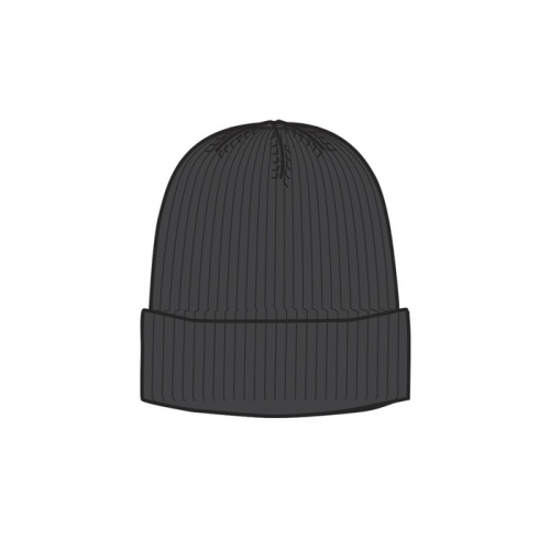 Комплект вязаный для мальчика: шапка и снуд, размер 56, цвет черный