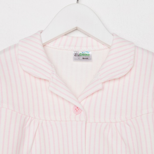 Пижама детская, цвет белый/розовый, рост 92-98 см