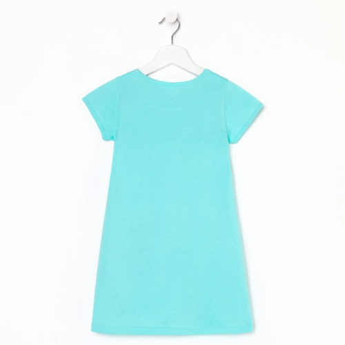 Сорочка для девочки, цвет голубой, рост 110 см