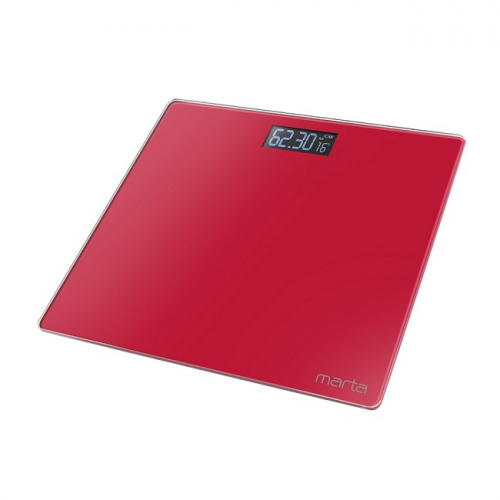 Весы Marta MT-1610 напольные Красный рубин встроенный термометр 180кг оптом