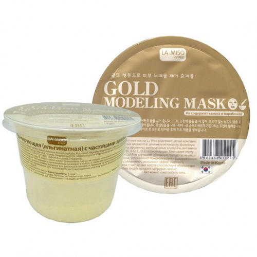 La Miso Альгинатная маска моделирующая с частицами золота, 28 г