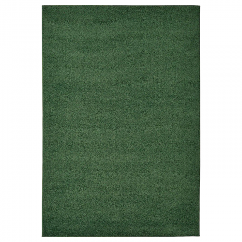 SPORUP СПОРУП, Ковер, короткий ворс, темно-зеленый, 133x195 см