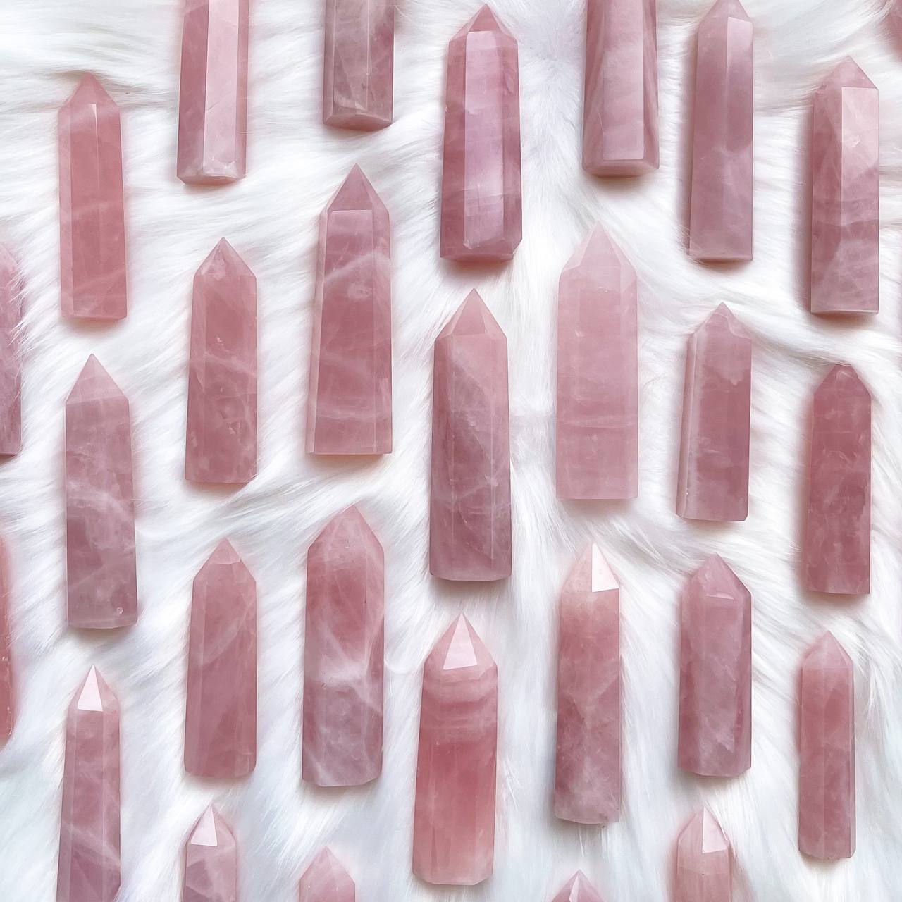 Радуга Самоцветов Кристалл из Розового кварца