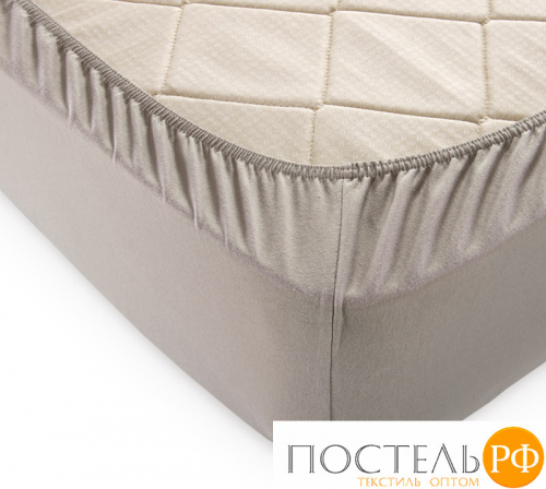 ш90200как Какао простыня ТРИКОТАЖ 90*200*20 на резинке Р010Т Трикотажное полотно Текс-Дизайн