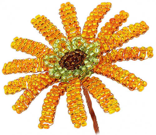 Набор для изготовления цветка «Оранжевая гербера»