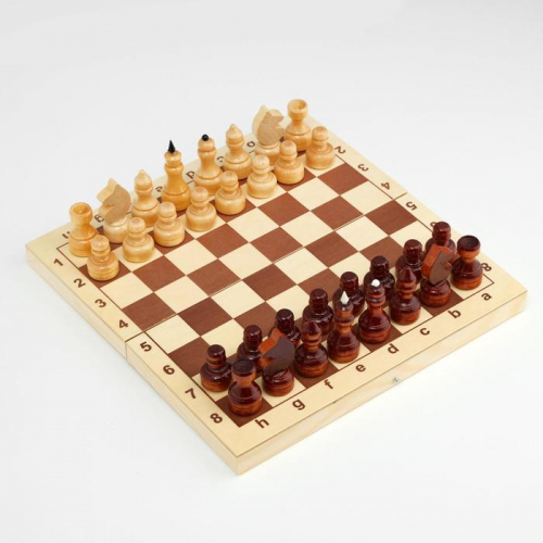 Шахматы обиходные,  29х14.5х4.6, h=3.1-6.7 см, d=2.2-2.4 см