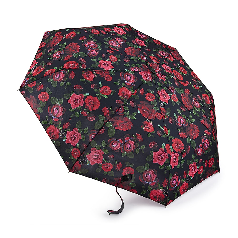 L354-4250 DarkRomance (Красные розы) Зонт женский механика Fulton