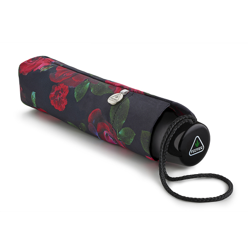 L354-4250 DarkRomance (Красные розы) Зонт женский механика Fulton