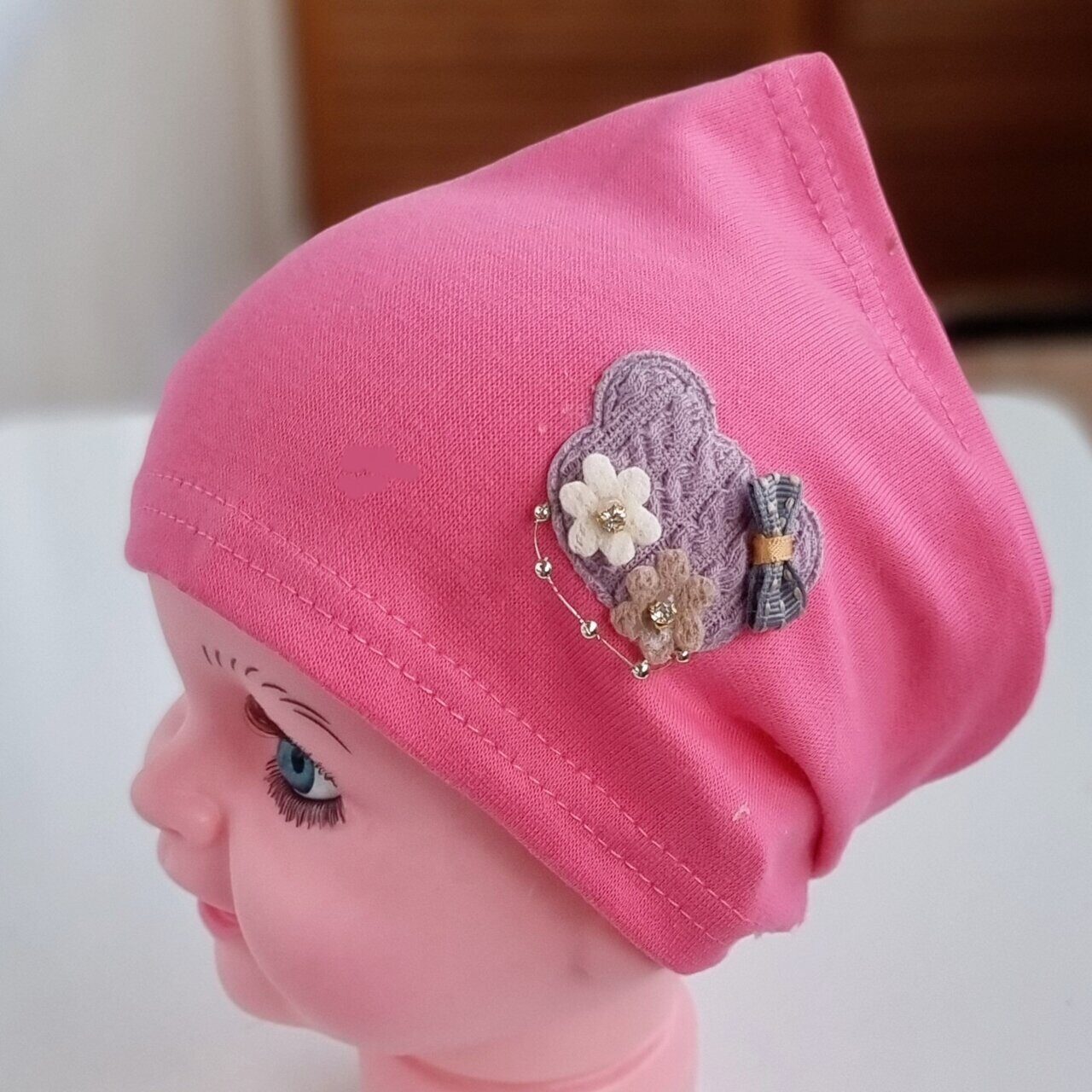 Детская косынка-бандана на резинке. zlatto-jewelry