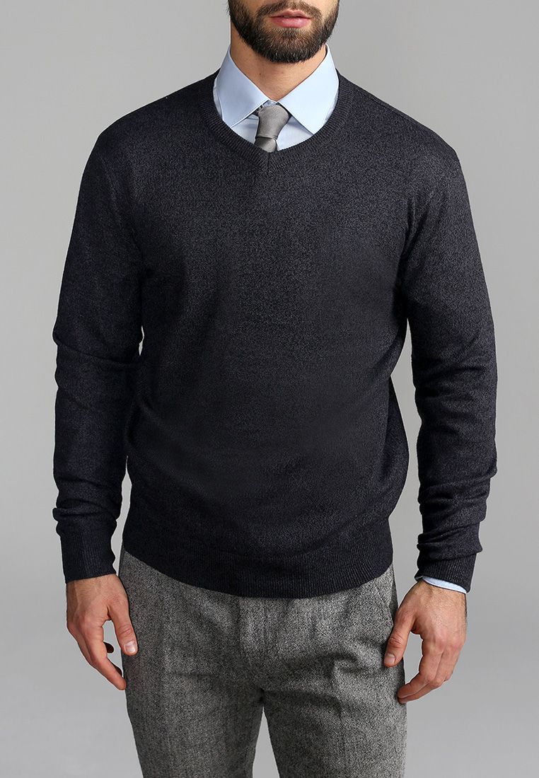 Джемпер мужской GREG G124-DA60 серый/черный