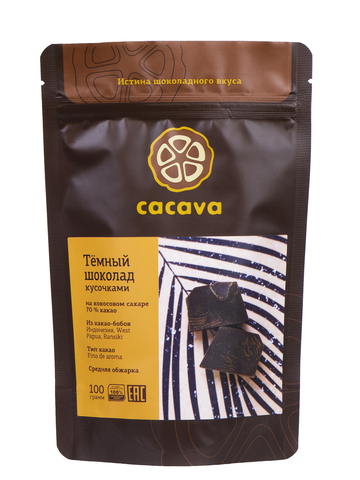 Тёмный шоколад 70 % какао, на кокосовом сахаре