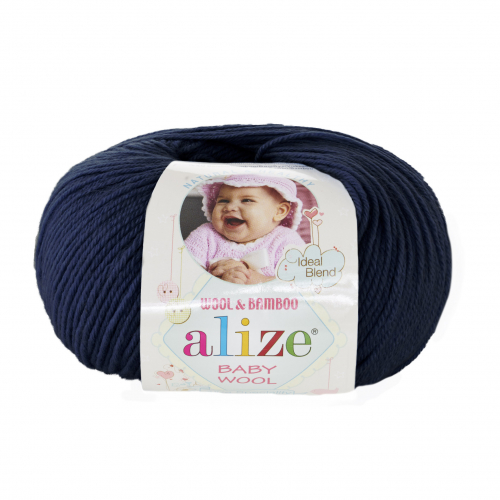 Пряжа ALIZE Baby Wool арт. 58 темно-синий