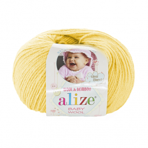 Пряжа ALIZE Baby Wool арт. 187 лимонный