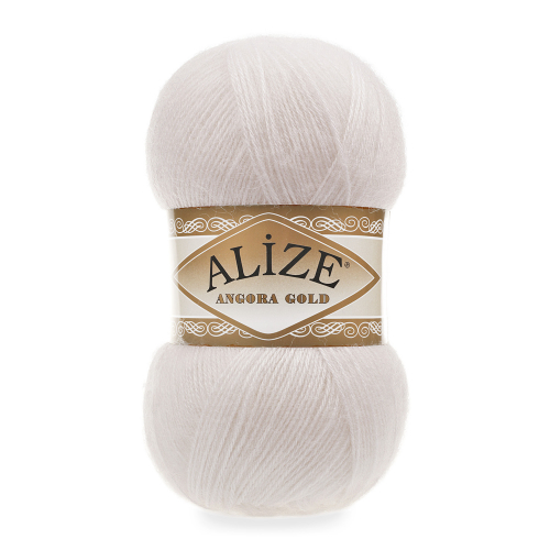 Пряжа ALIZE Angora Gold арт. 599 слоновая кость