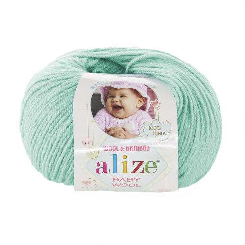 Пряжа ALIZE Baby Wool арт. 19 водяная зелень