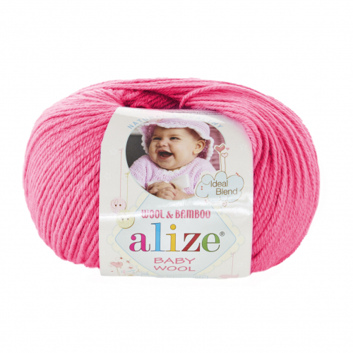 Пряжа ALIZE Baby Wool арт. 33 темно-розовый