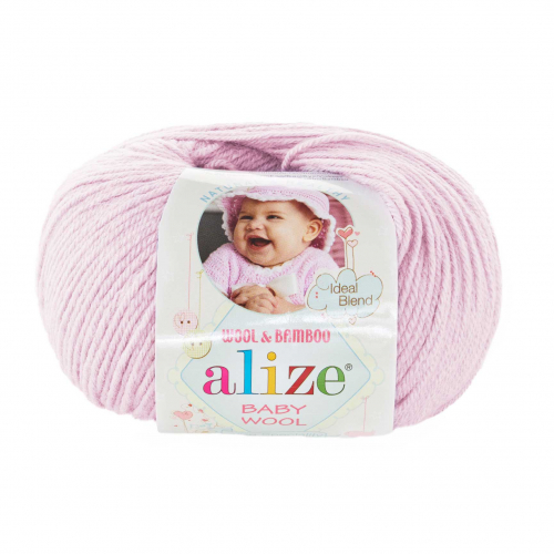 Пряжа ALIZE Baby Wool арт. 275 сиреневая пудра