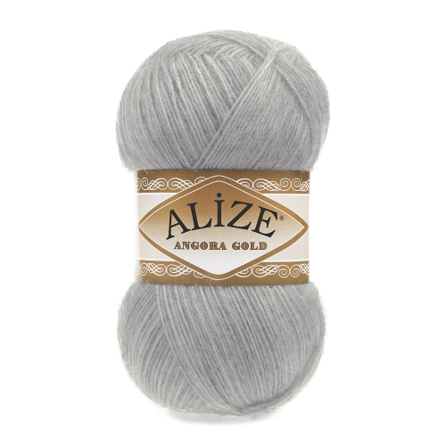 Пряжа ALIZE Angora Gold арт. 21 серый