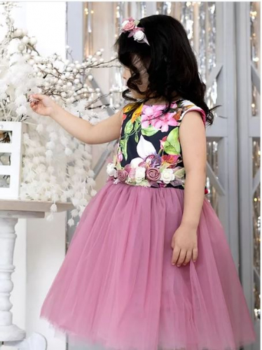 Платье для девочки Тиана А22-1 бабочки