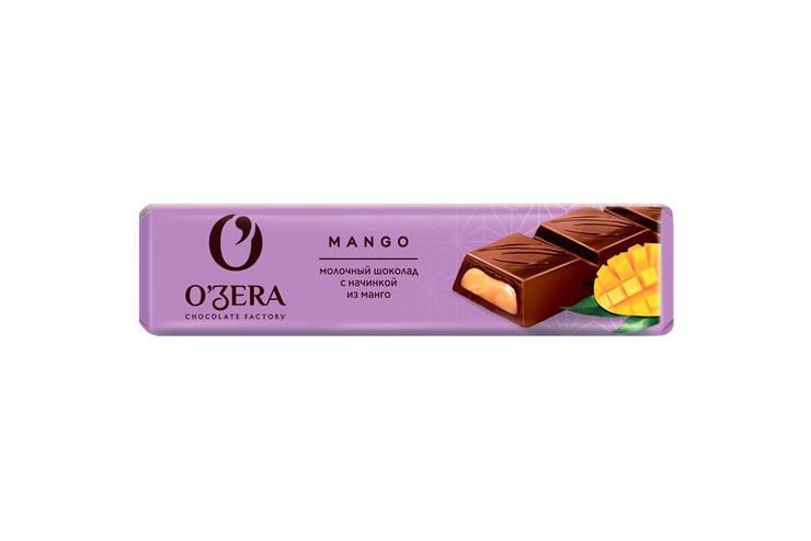 «O'Zera», шоколадный батончик Mango, 50 г (упаковка 30 шт)