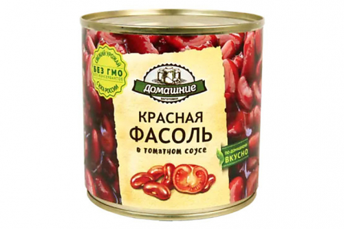 «Домашние заготовки», фасоль красная в томатном соусе, 400 г