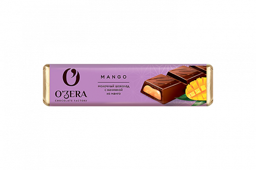 «O'Zera», шоколадный батончик Mango, 50 г (упаковка 30 шт)