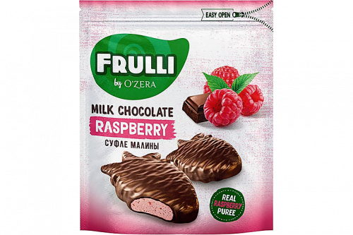 «O'Zera», конфеты Frulli суфле малины в шоколаде, 125 г