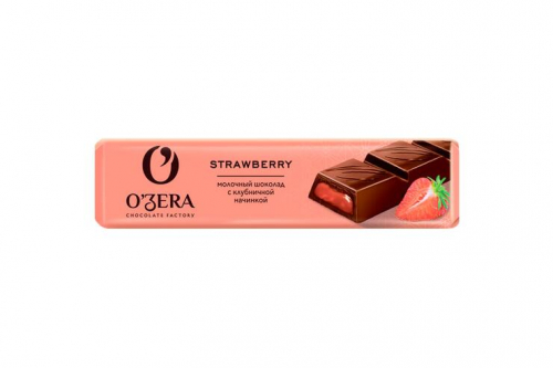 «O'Zera», шоколадный батончик Strawberry, 50 г (упаковка 20 шт)