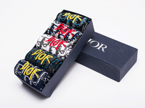 Носки длинные Dior - 5 пар,КОПИИ