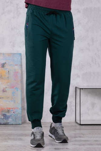 брюки спортивные 3.MM113A-зелёный-тёмный