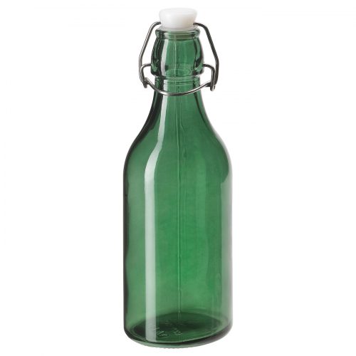 VINTER 2021 ВИНТЕР 2021, Бутылка с пробкой, стекло темно-зеленый, 0.5 л